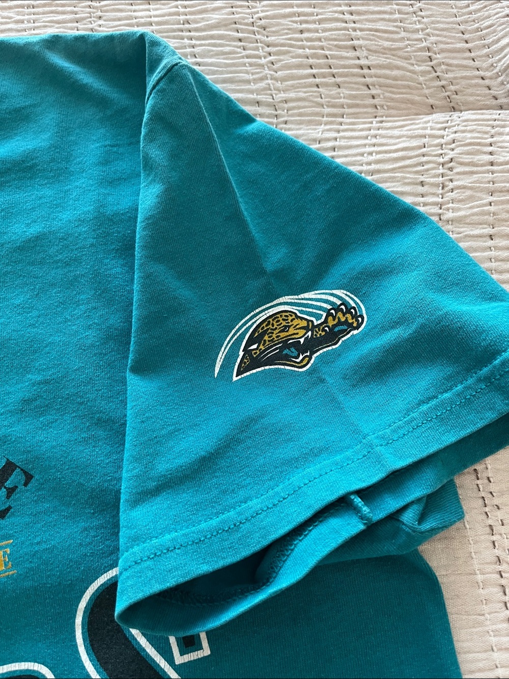 Jacksonville Jaguars vintage teal Graphic Team T-Shirt - Picture 3 of 6